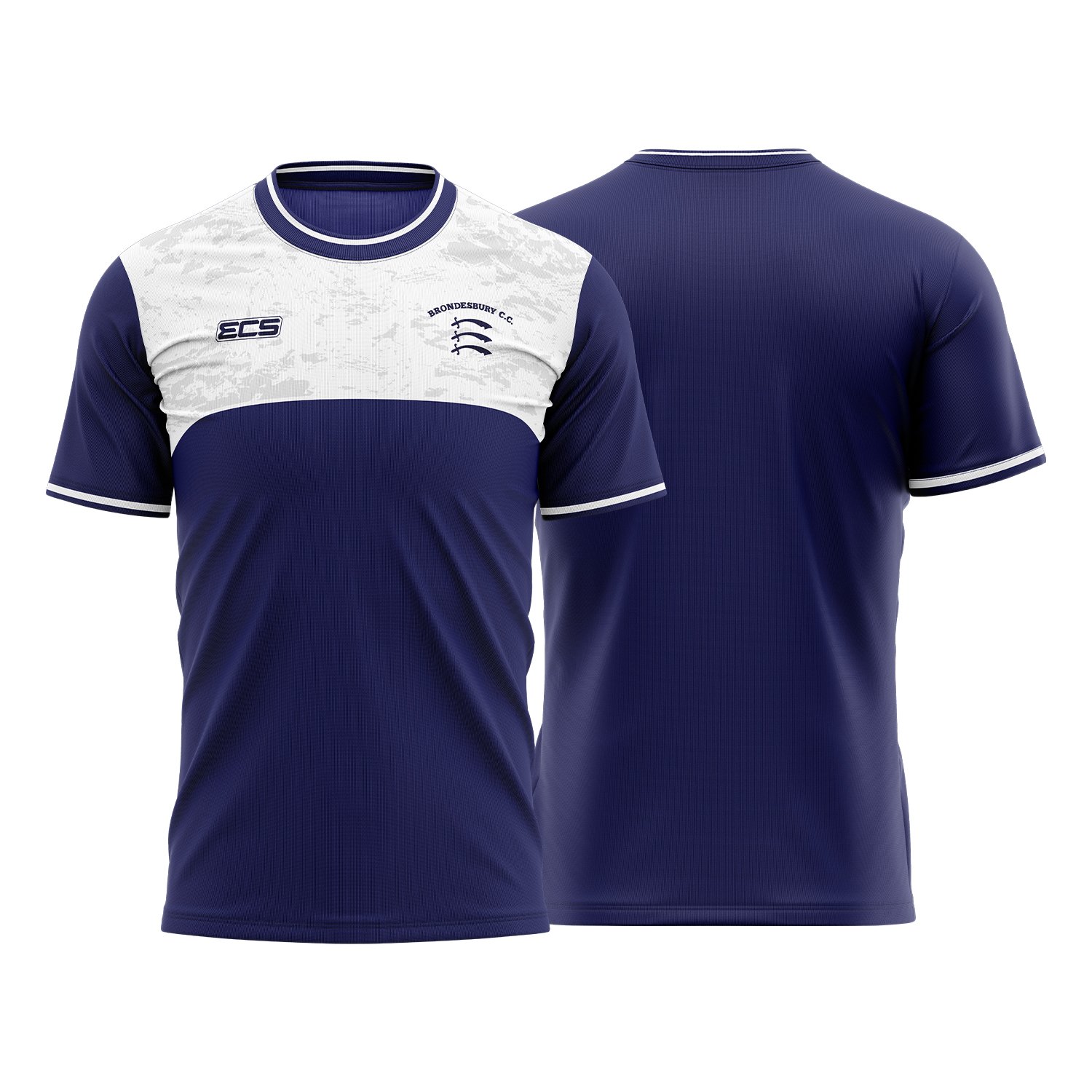 Training Shirt – Dark Blue & White | Brondesbury CC (ECS)