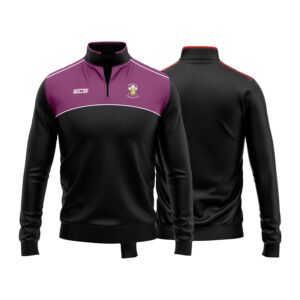Quarter zip – Black & Purple | Banstead CC (ECS)