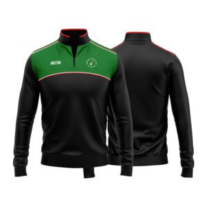 Quarter zip – Black & Green | Amersham CC (ECS)