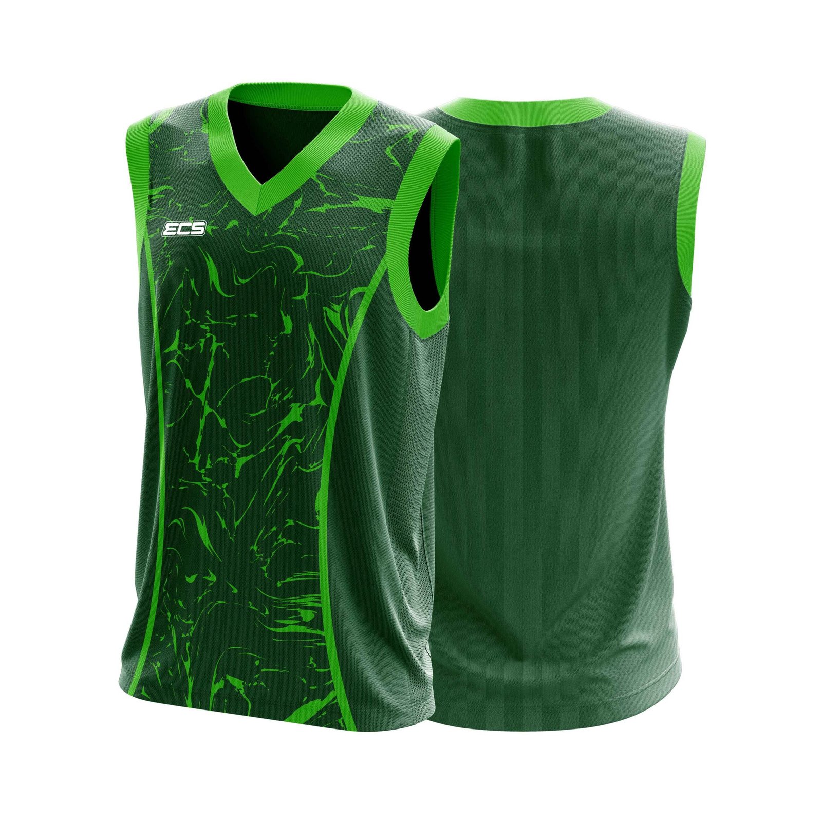 ECS Sleeveless Cricket Sweater – Forge (Range 1) - C17 | Semi‑Sublimated Teamwear