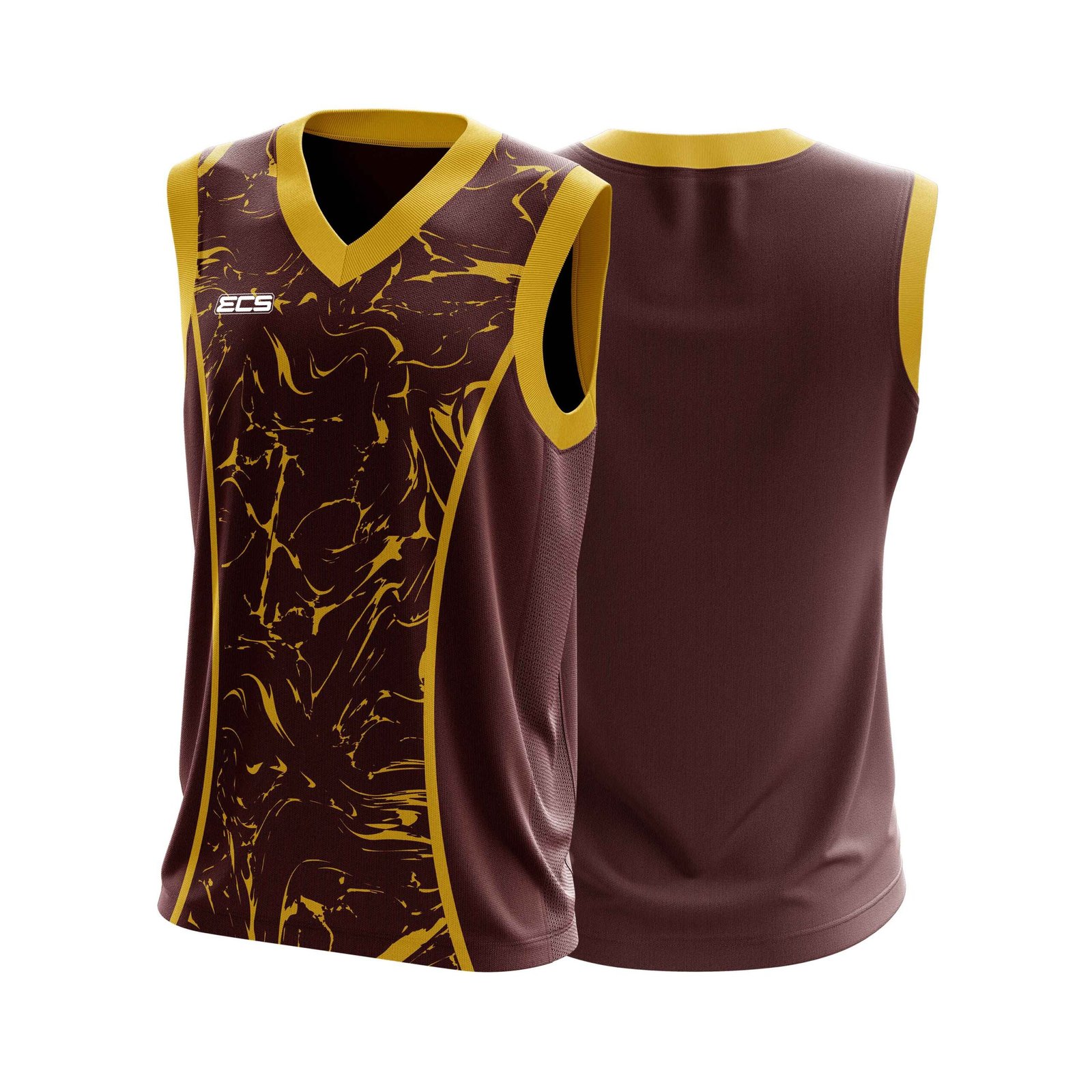 ECS Sleeveless Cricket Sweater – Forge (Range 1) - C13 | Semi‑Sublimated Teamwear
