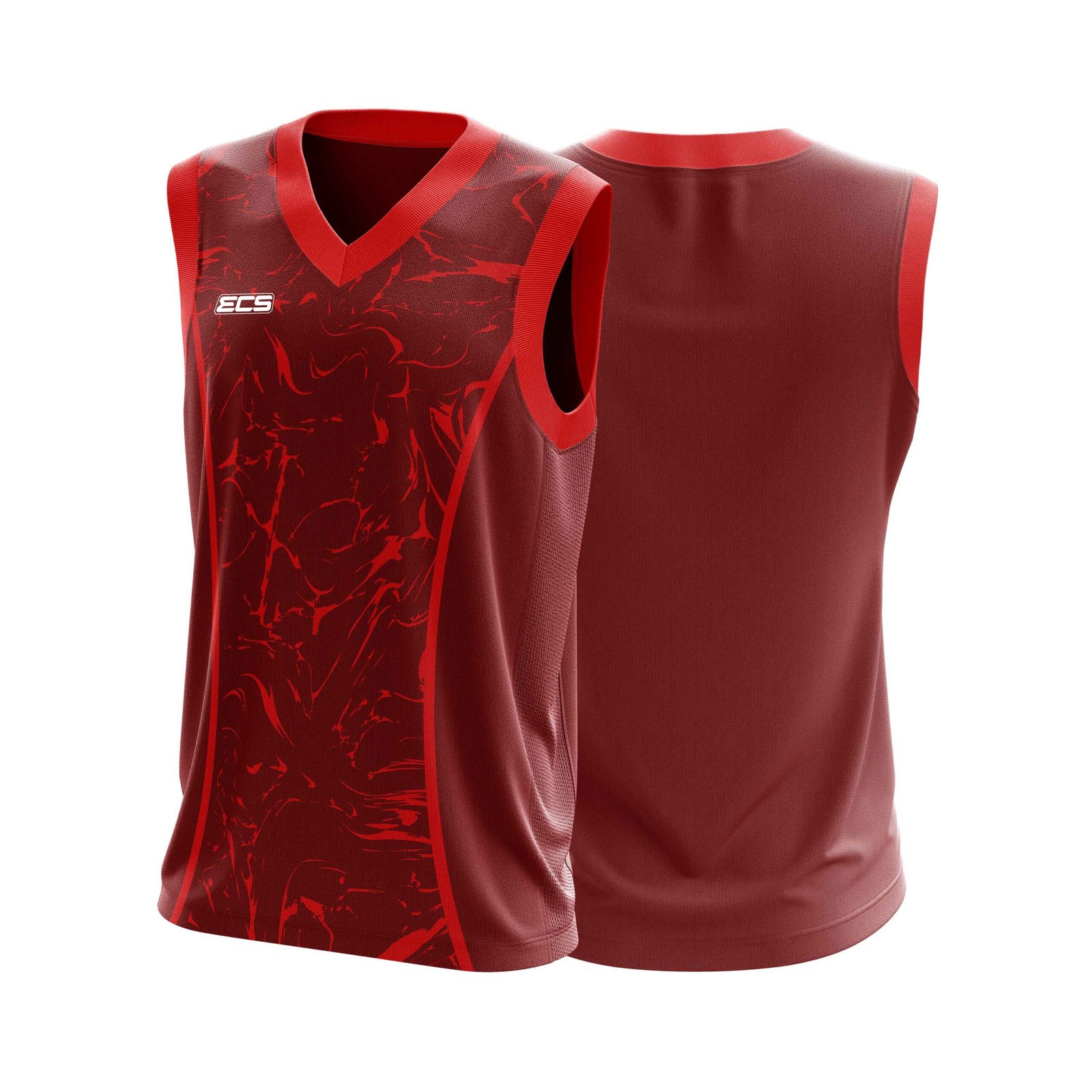ECS Sleeveless Cricket Sweater – Forge (Range 1) - C11 | Semi‑Sublimated Teamwear