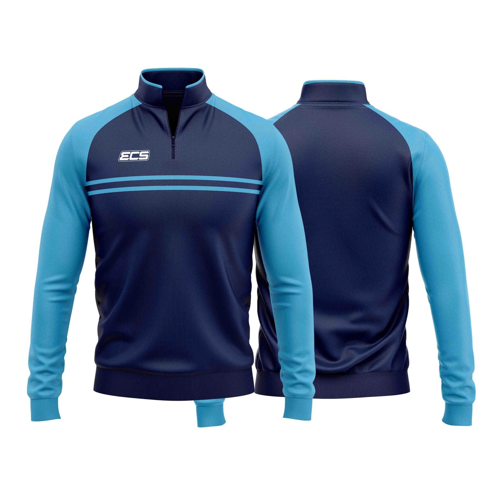 ECS Quarter‑Zip Training Top – Helix (Range 1) - C12 | Semi‑Custom Teamwear