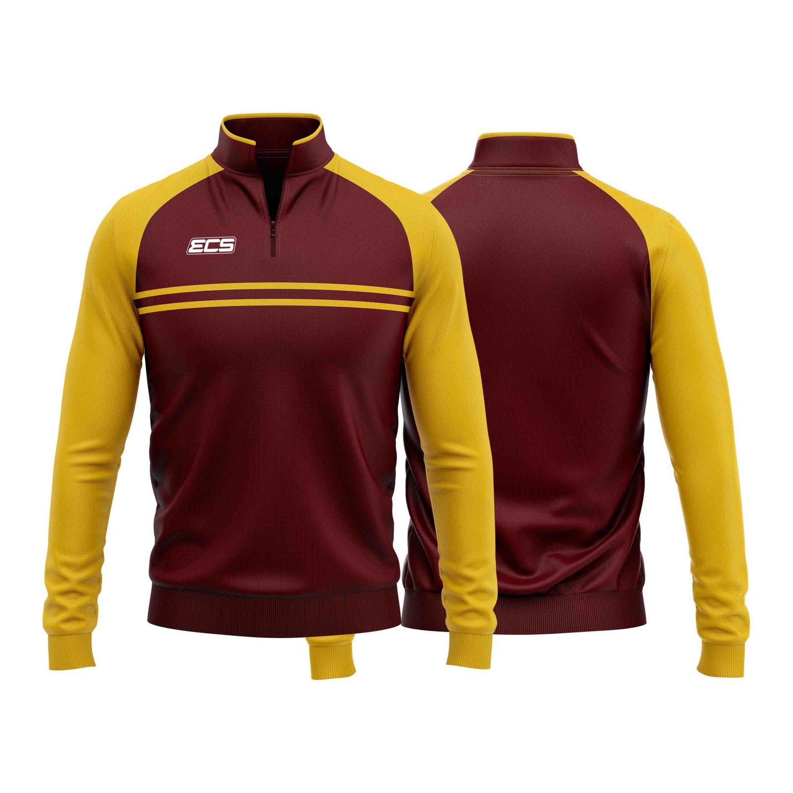 ECS Quarter‑Zip Training Top – Helix (Range 1) - C4 | Semi‑Custom Teamwear