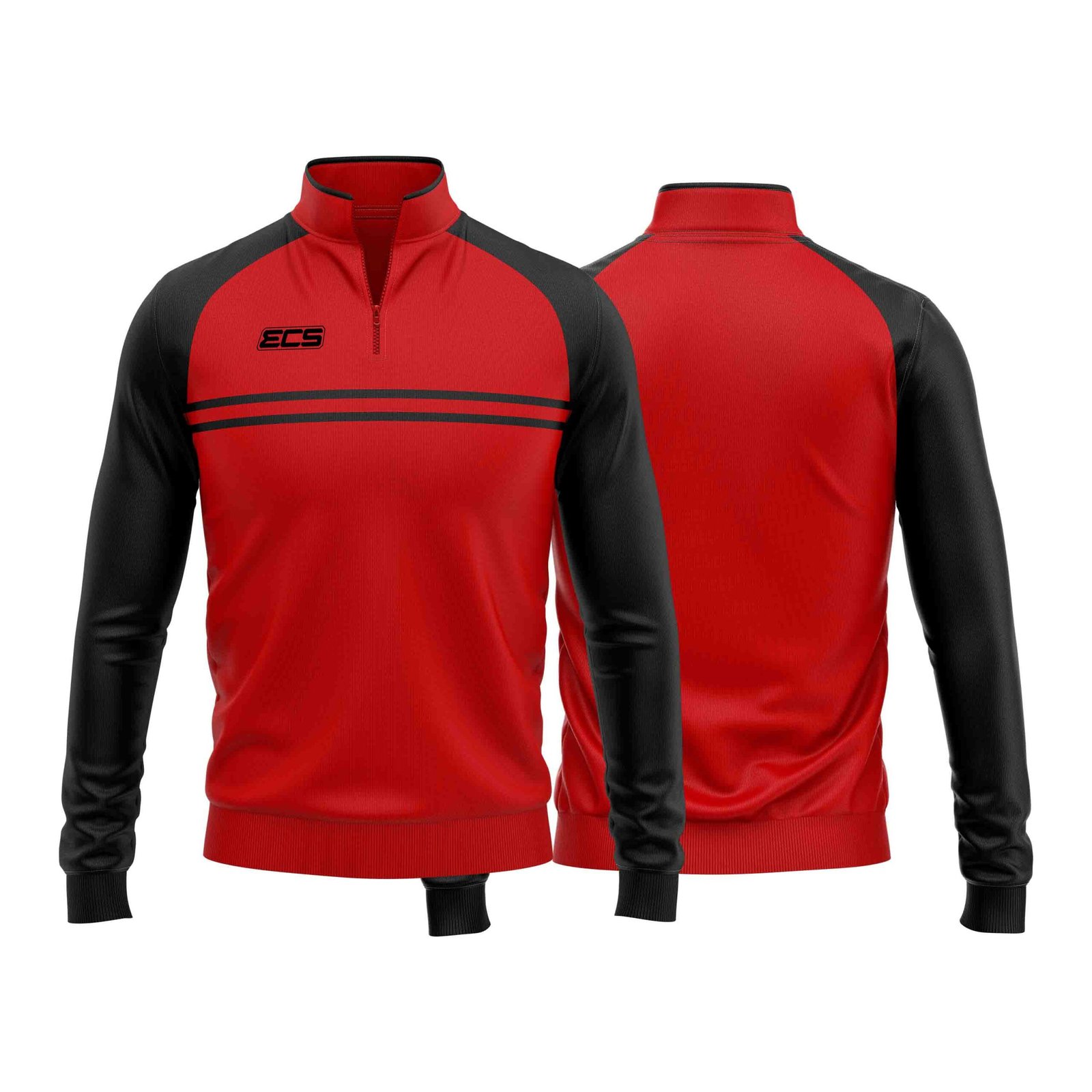ECS Quarter‑Zip Training Top – Helix (Range 1) - C7 | Semi‑Custom Teamwear