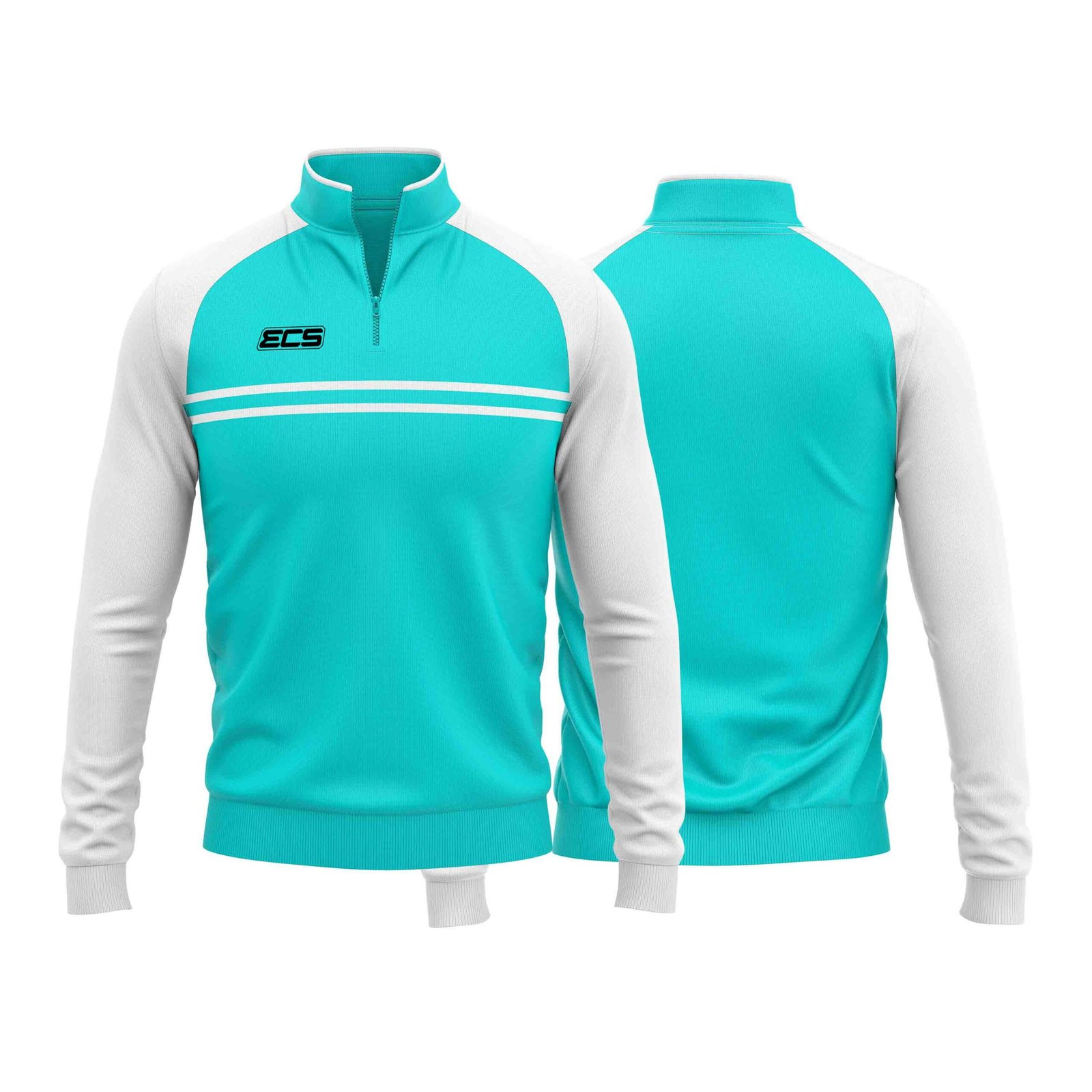 ECS Quarter‑Zip Training Top – Helix (Range 1) - C8 | Semi‑Custom Teamwear