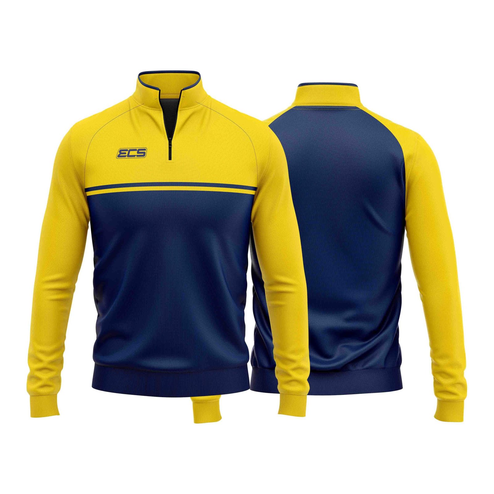ECS Quarter‑Zip Training Top – Pulse (Range 2) - C11 | Semi‑Custom Teamwear