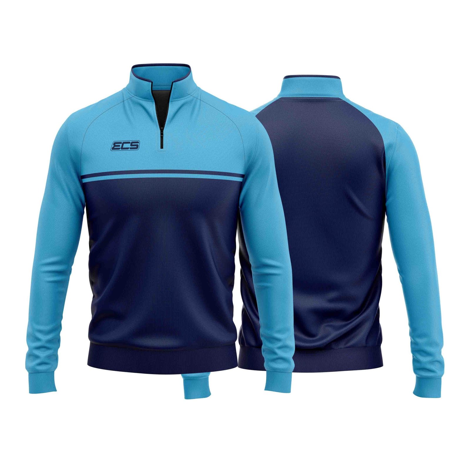 ECS Quarter‑Zip Training Top – Pulse (Range 2) - C13 | Semi‑Custom Teamwear