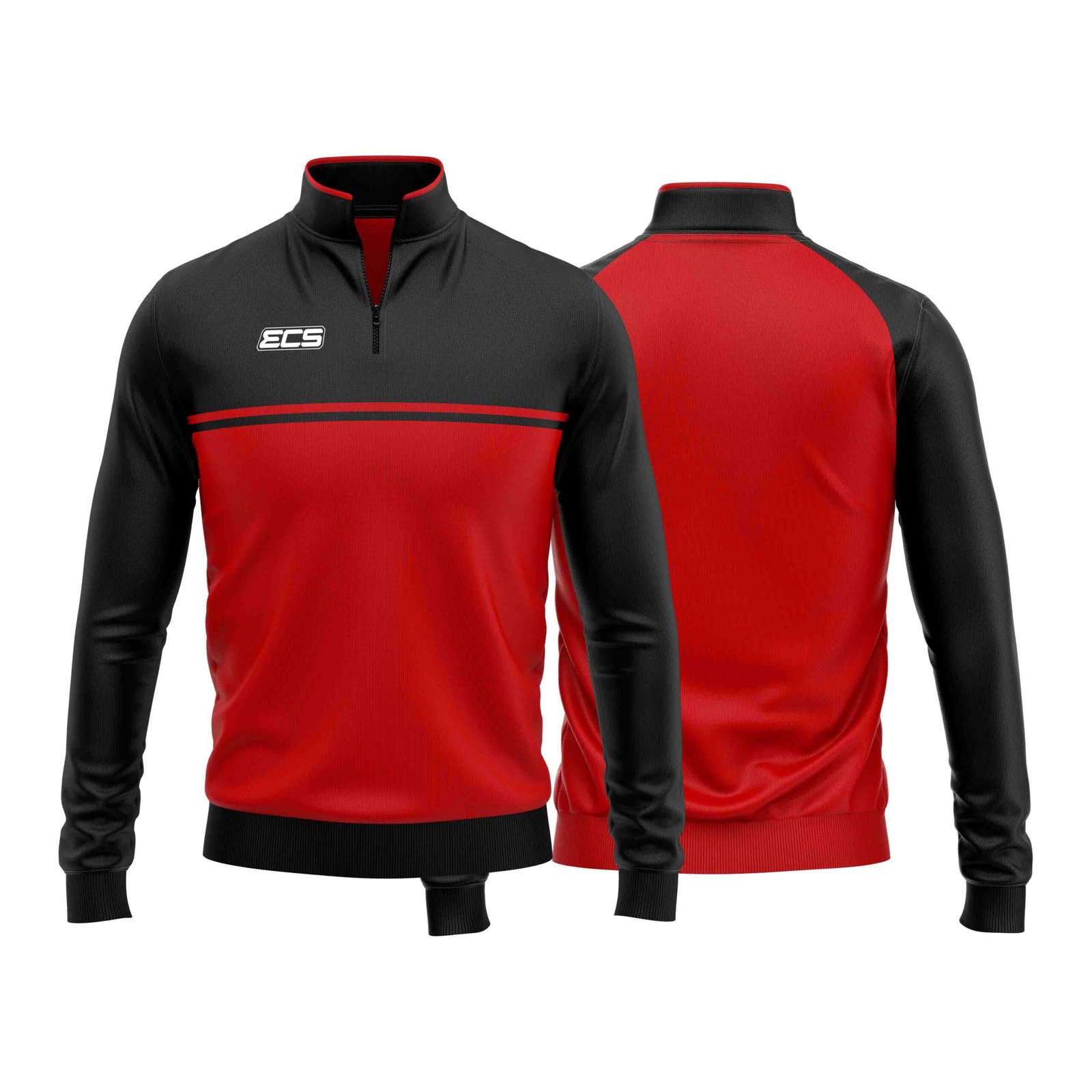 ECS Quarter‑Zip Training Top – Pulse (Range 2) - C8 | Semi‑Custom Teamwear