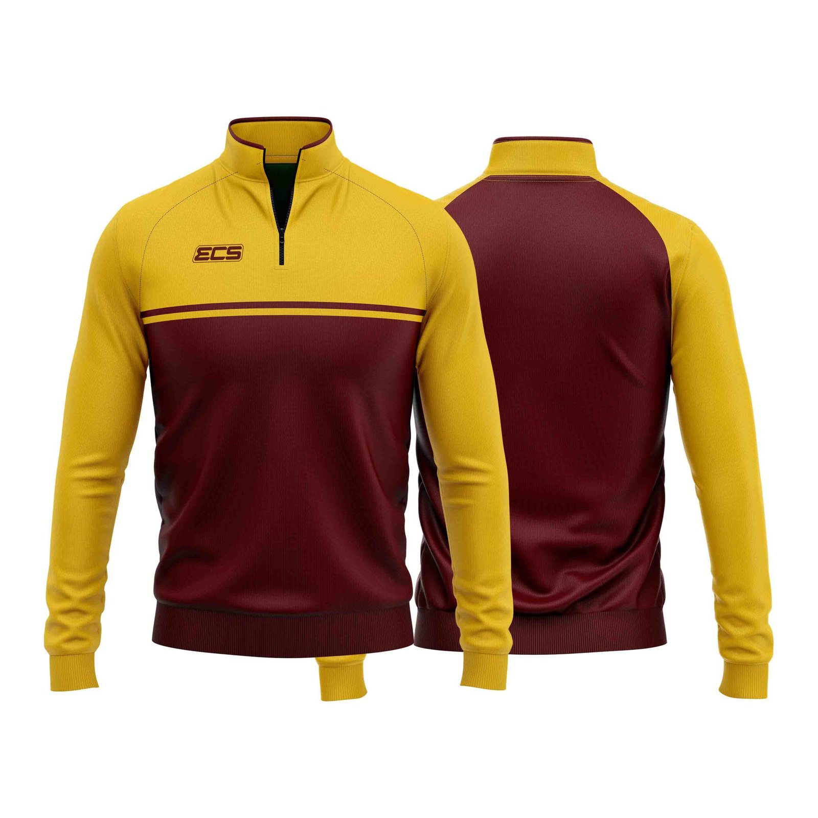 ECS Quarter‑Zip Training Top – Pulse (Range 2) - C3 | Semi‑Custom Teamwear