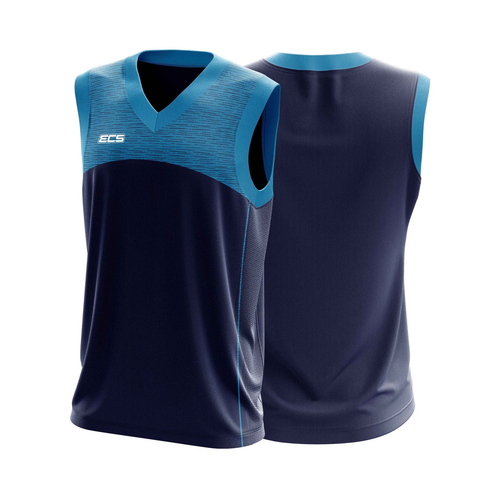ECS Sleeveless Cricket Sweater – Strive (Range 2) - C16 | Semi‑Sublimated Teamwear