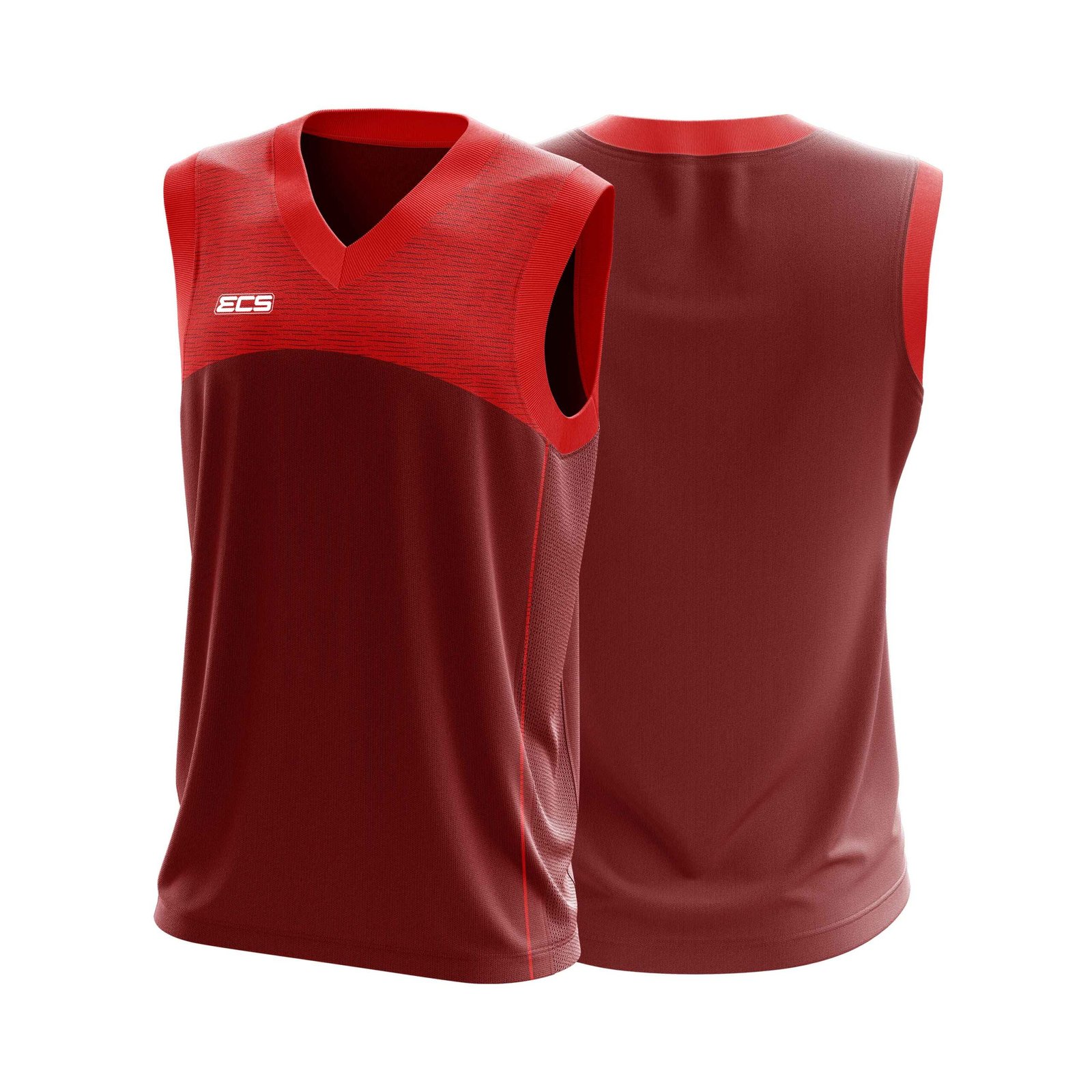ECS Sleeveless Cricket Sweater – Strive (Range 2) - C13 | Semi‑Sublimated Teamwear
