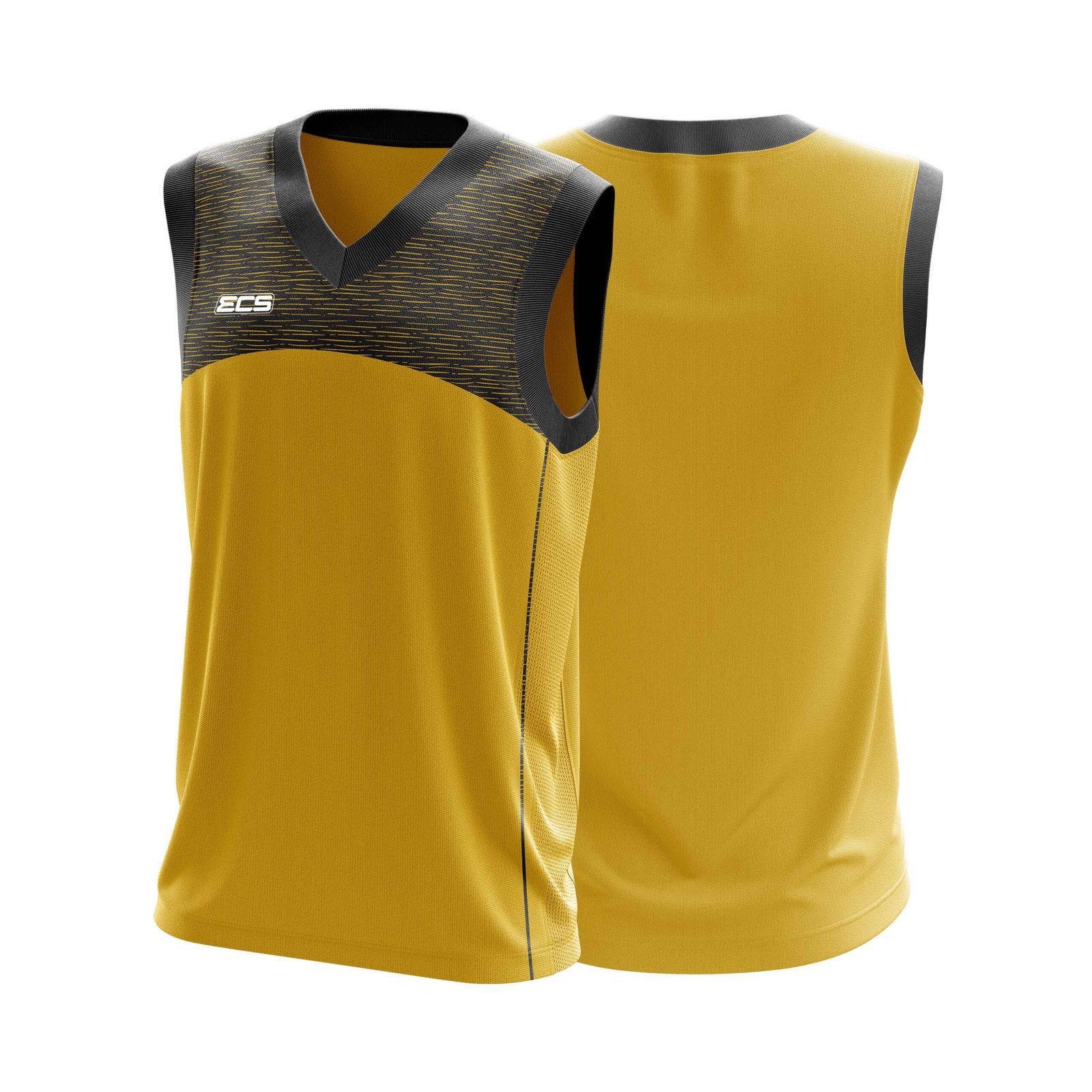 ECS Sleeveless Cricket Sweater – Strive (Range 2) - C12 | Semi‑Sublimated Teamwear