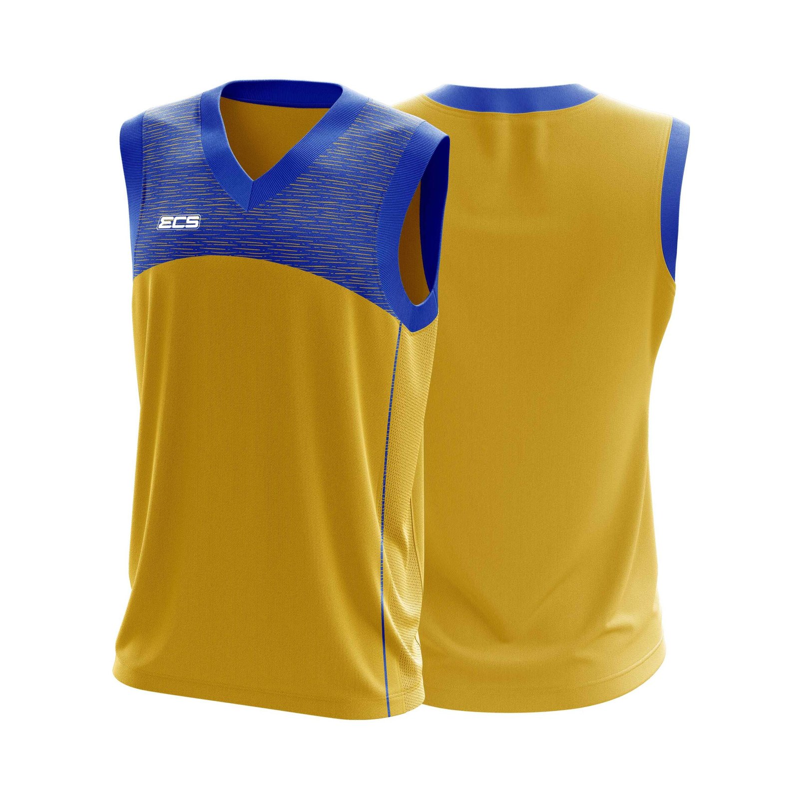 ECS Sleeveless Cricket Sweater – Strive (Range 2) - C5 | Semi‑Sublimated Teamwear