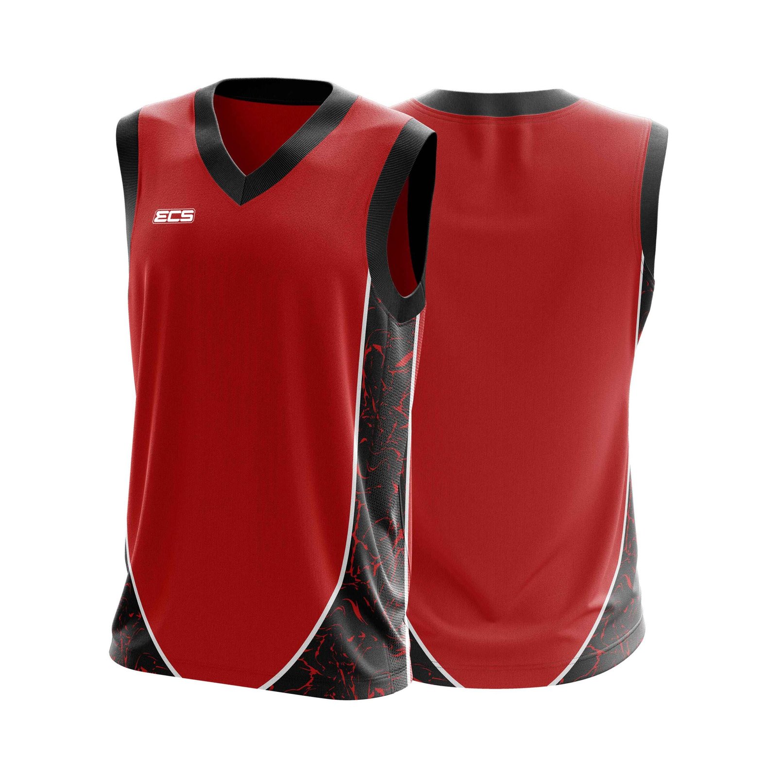 ECS Sleeveless Cricket Sweater – Surge (Range 3) - C12 | Semi‑Sublimated Teamwear