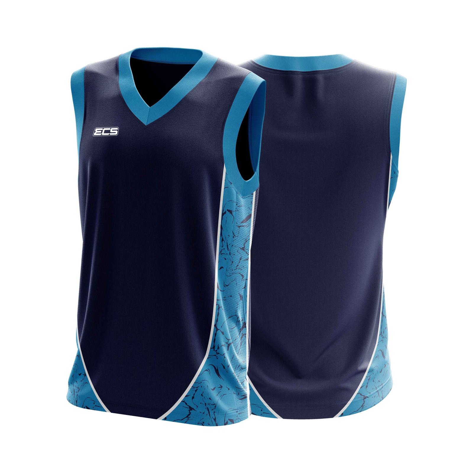 ECS Sleeveless Cricket Sweater – Surge (Range 3) - C9 | Semi‑Sublimated Teamwear