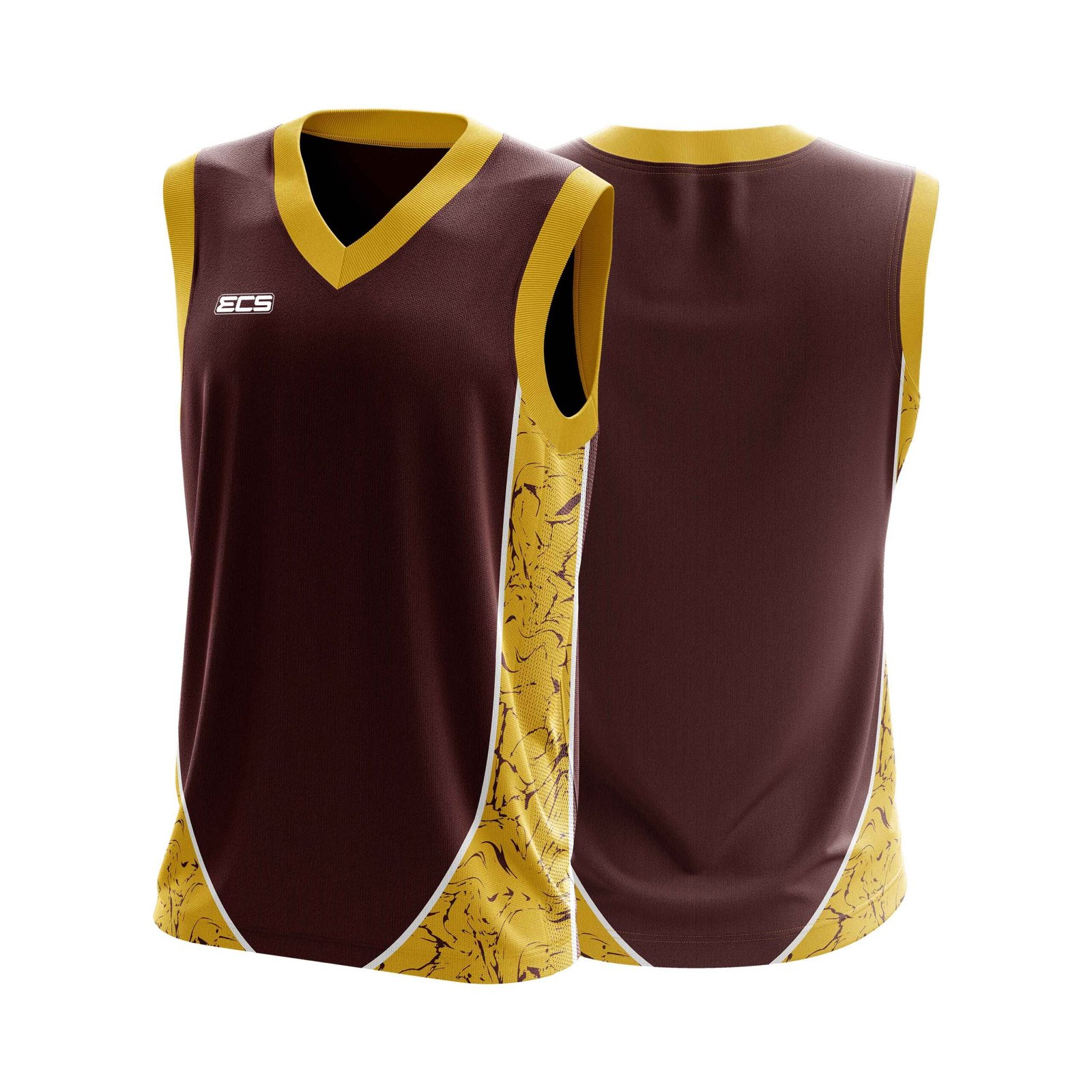 ECS Sleeveless Cricket Sweater – Surge (Range 3) - C8 | Semi‑Sublimated Teamwear