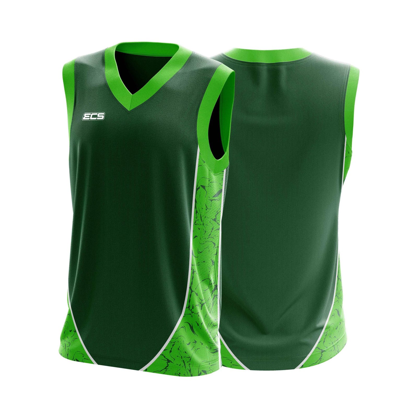 ECS Sleeveless Cricket Sweater – Surge (Range 3) - C4 | Semi‑Sublimated Teamwear