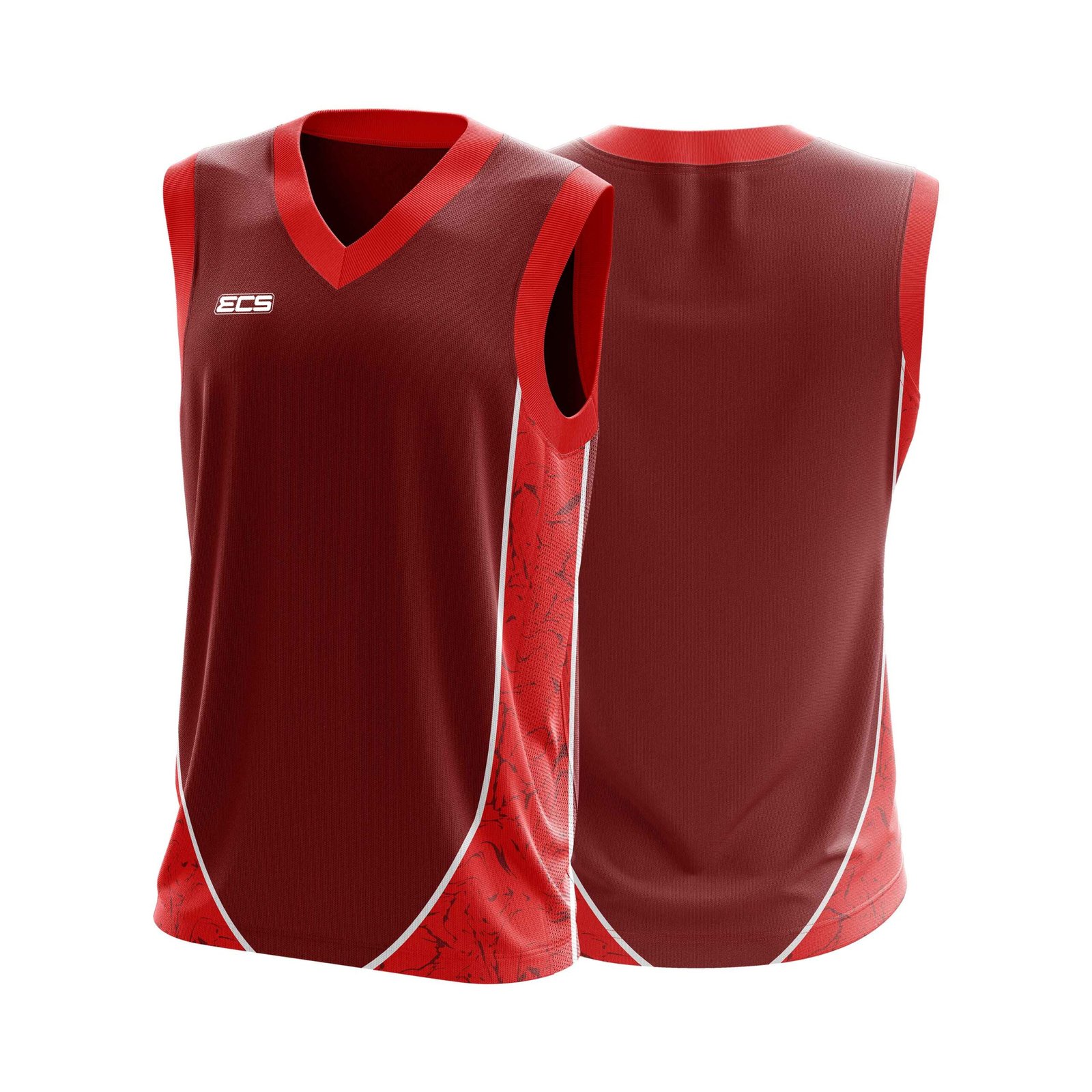 ECS Sleeveless Cricket Sweater – Surge (Range 3) - C17 | Semi‑Sublimated Teamwear