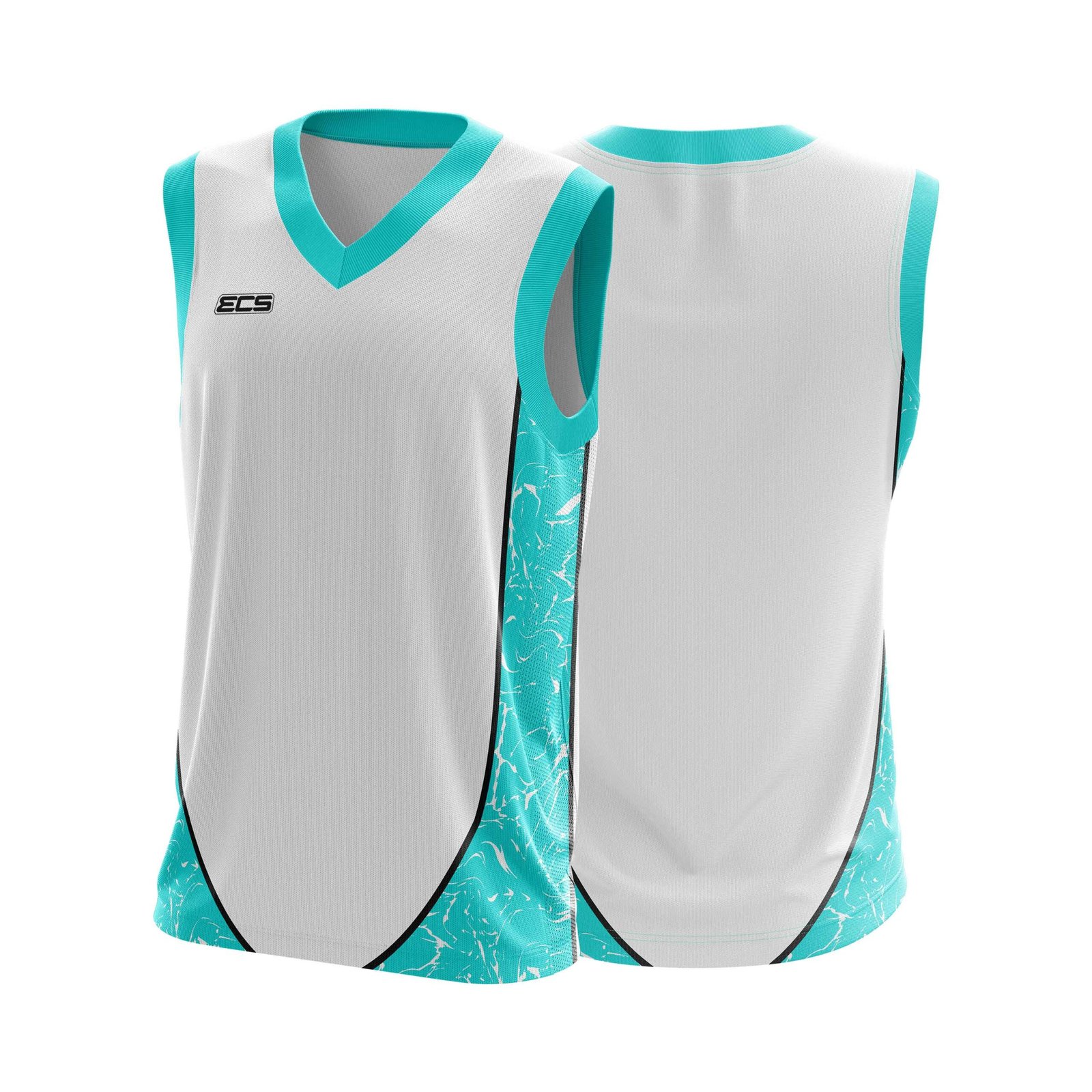ECS Sleeveless Cricket Sweater – Surge (Range 3) - C15 | Semi‑Sublimated Teamwear