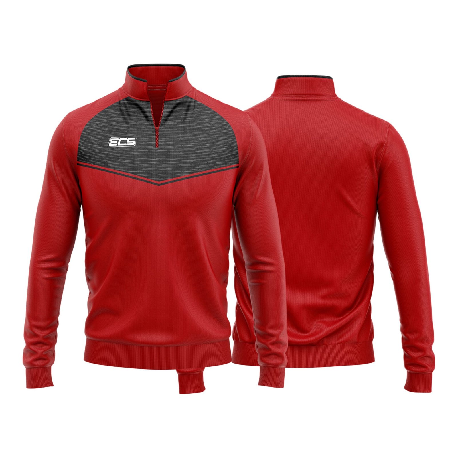 ECS Quarter‑Zip Training Top – Titan (Range 4) - C8 | Semi‑Custom Teamwear
