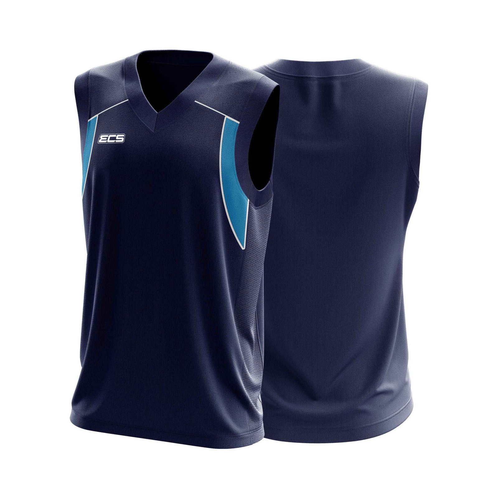 ECS Sleeveless Cricket Sweater – Vanta (Range 4) - C9 | Semi‑Sublimated Teamwear