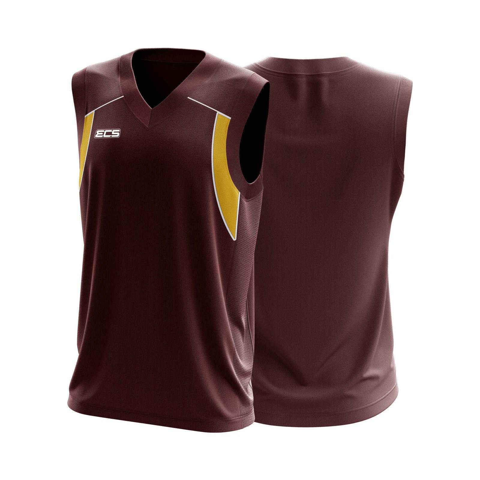 ECS Sleeveless Cricket Sweater – Vanta (Range 4) - C18 | Semi‑Sublimated Teamwear