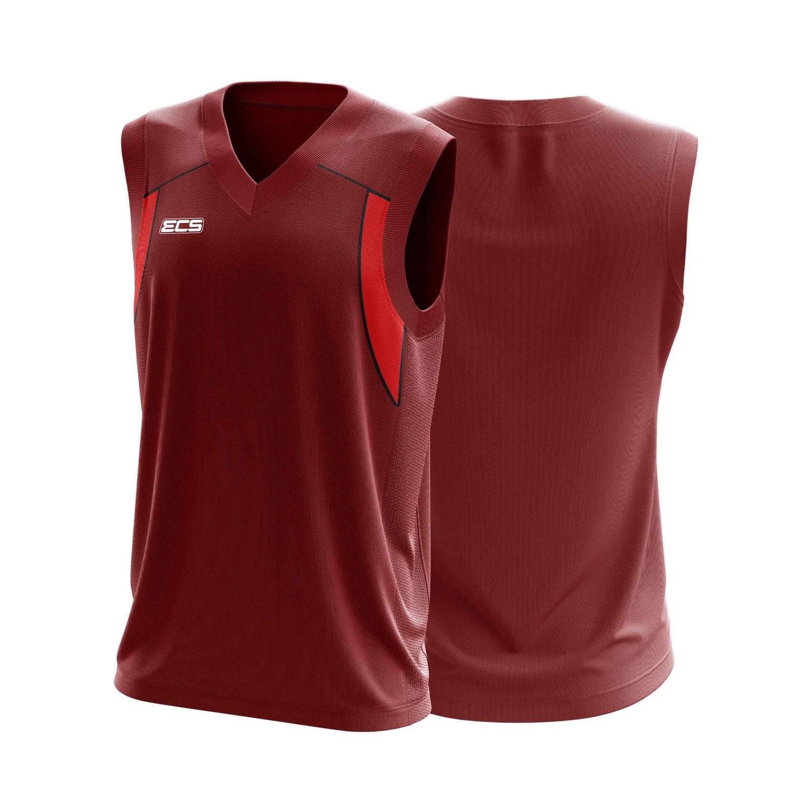 ECS Sleeveless Cricket Sweater – Vanta (Range 4) - C16 | Semi‑Sublimated Teamwear