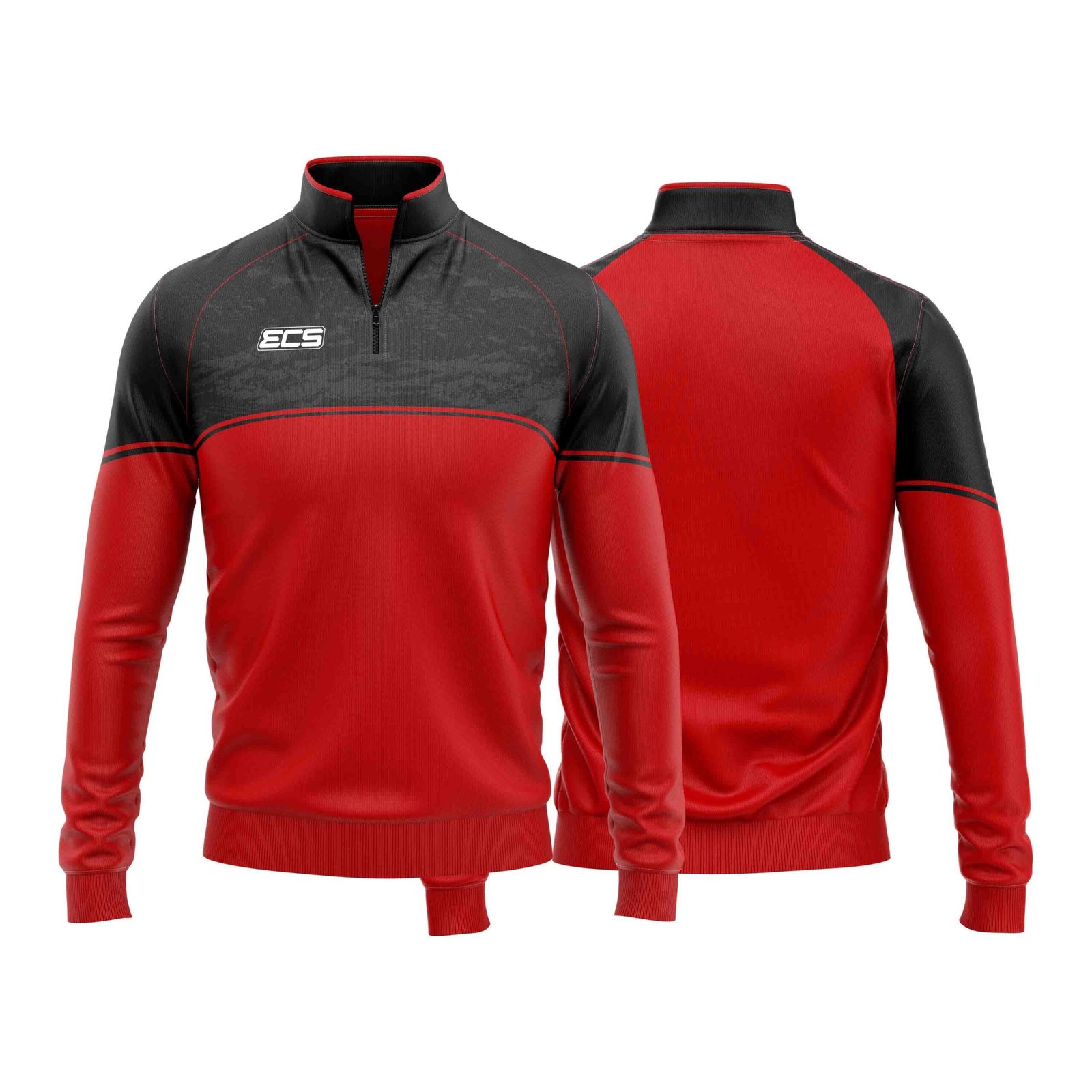 ECS Quarter‑Zip Training Top – Zenith (Range 5) - C7 | Semi‑Custom Teamwear