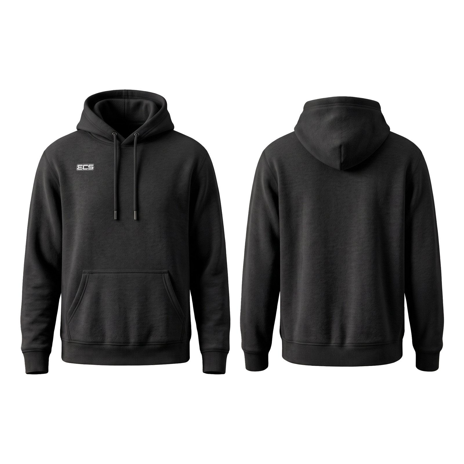 ECS Leisurewear Hoodie in Black | Off‑Field Essential