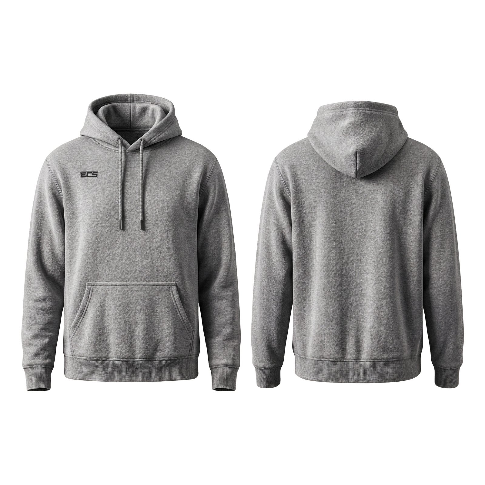 ECS Leisurewear Hoodie in heather Grey | Off‑Field Essential