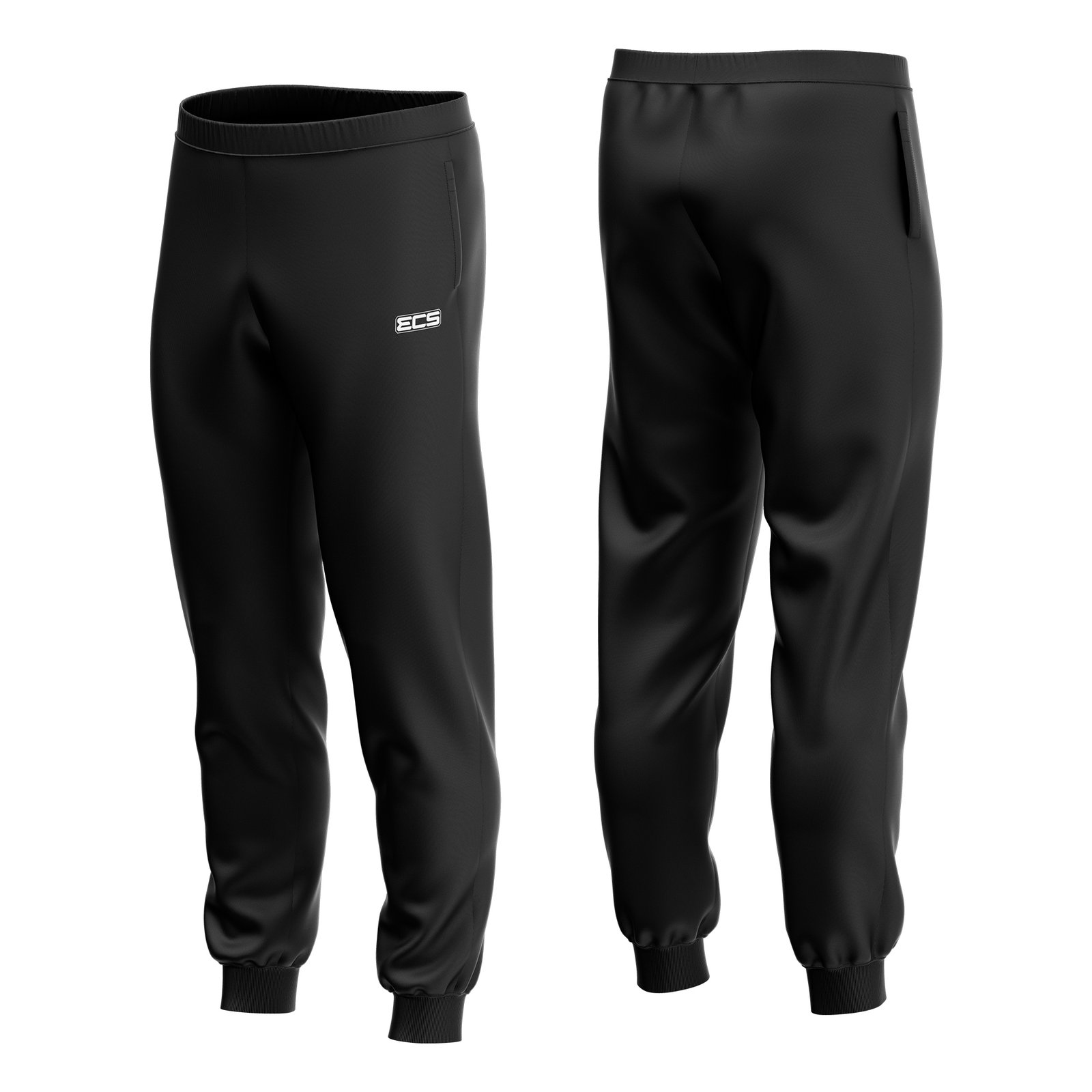 ECS Leisurewear Joggers in Black | Off‑Field Essential