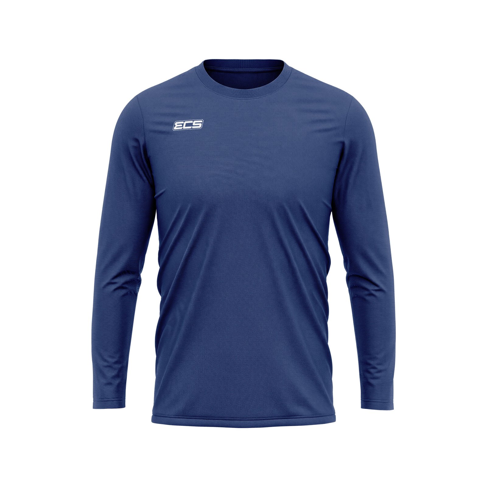 ECS Leisurewear Long Sleeve Top in Navy Blue | Off‑Field Essential