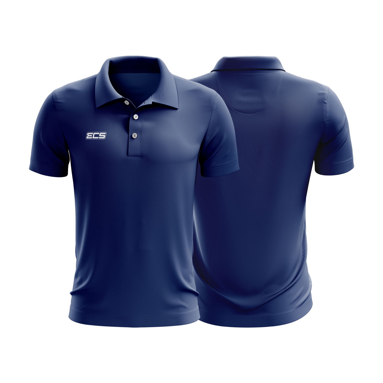ECS Leisurewear Polo in Navy Blue | Off‑Field Essential