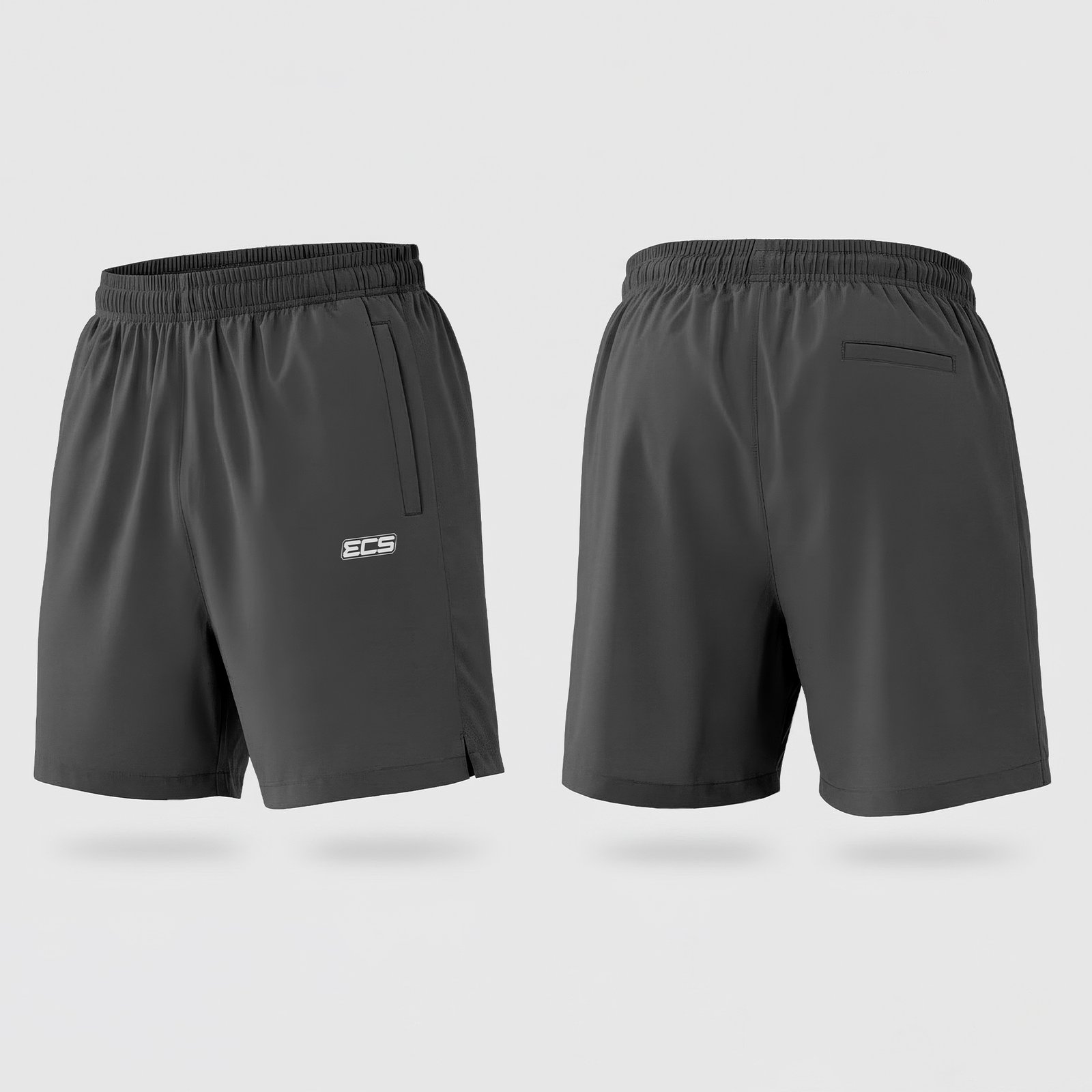 ECS Leisurewear Shorts in Charcoal Grey | Off‑Field Essential