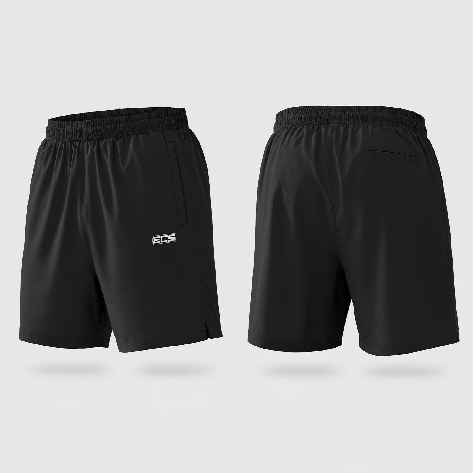 ECS Leisurewear Shorts in Black | Off‑Field Essential