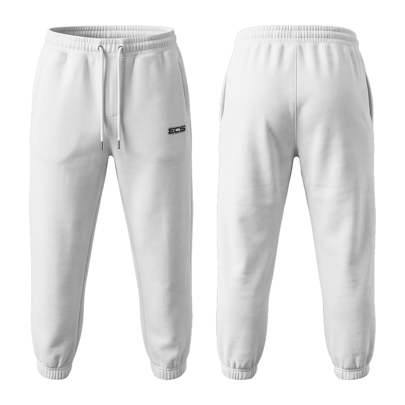 ECS Leisurewear Sweatpants in White | Off‑Field Essential