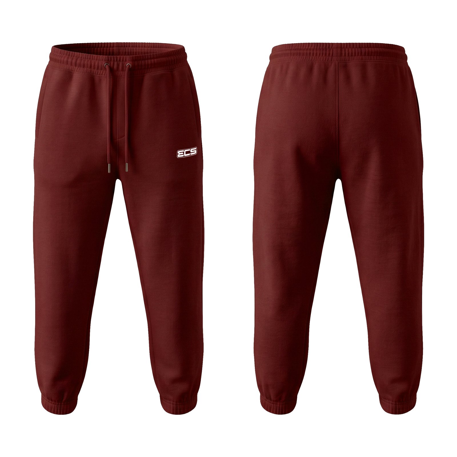 ECS Leisurewear Sweatpants in Maroon | Off‑Field Essential