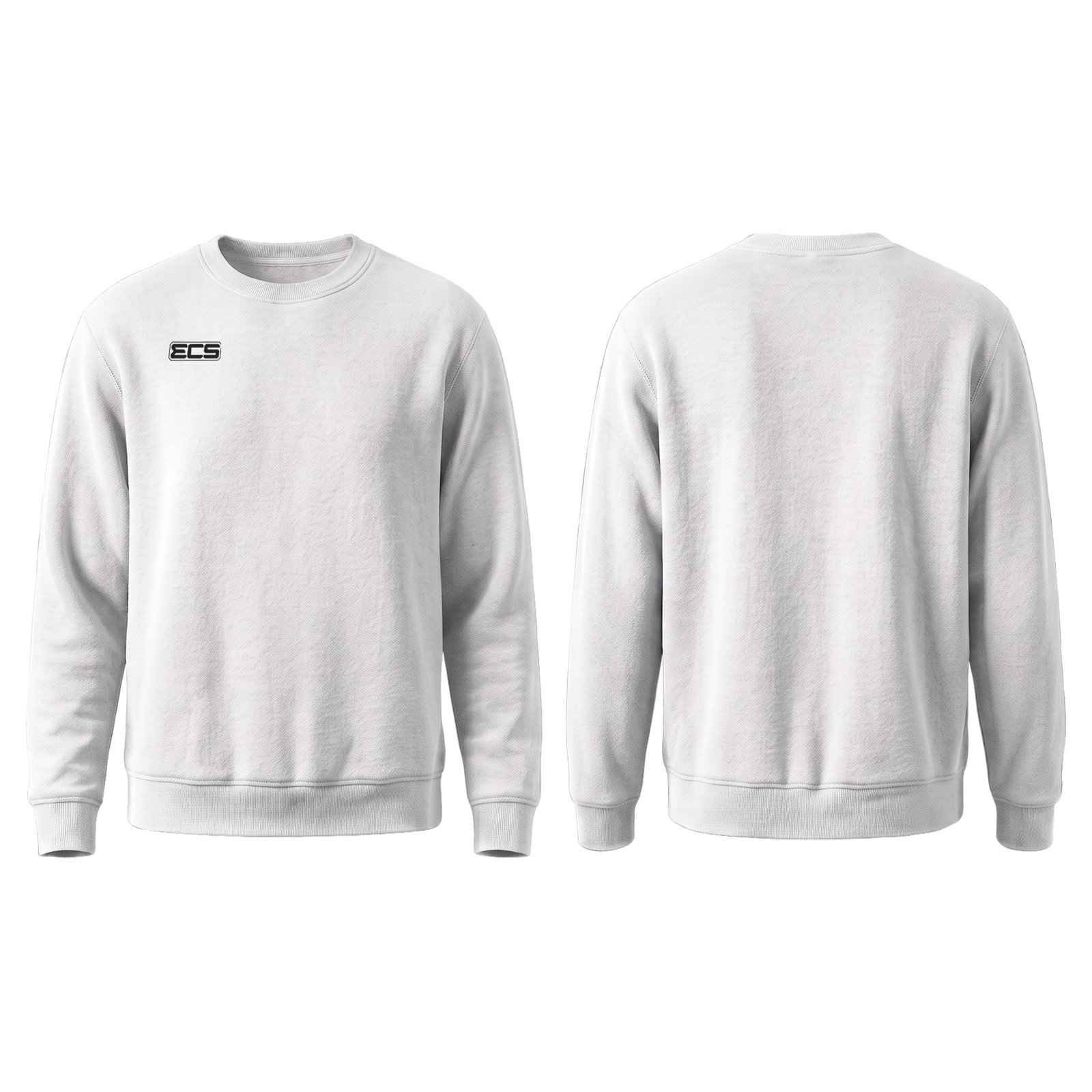 ECS Leisurewear Sweatshirt in White | Off‑Field Essential
