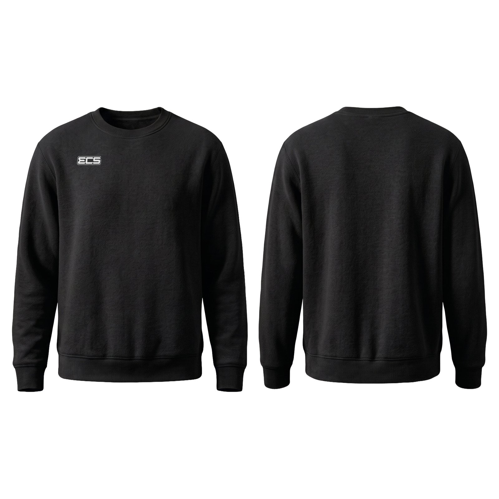 ECS Leisurewear Sweatshirt in Black | Off‑Field Essential