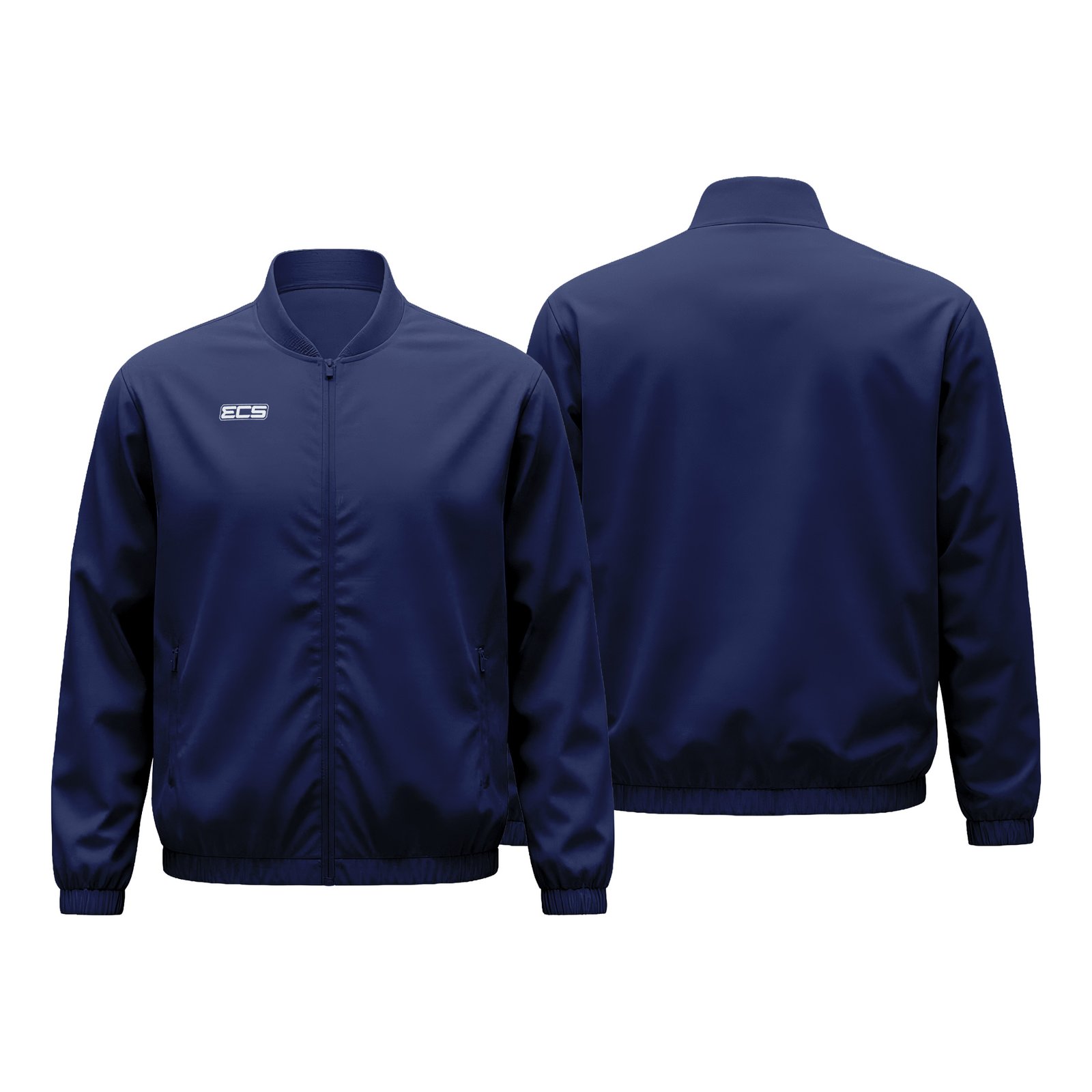 ECS Leisurewear Track Jacket in Navy Blue | Off‑Field Essential