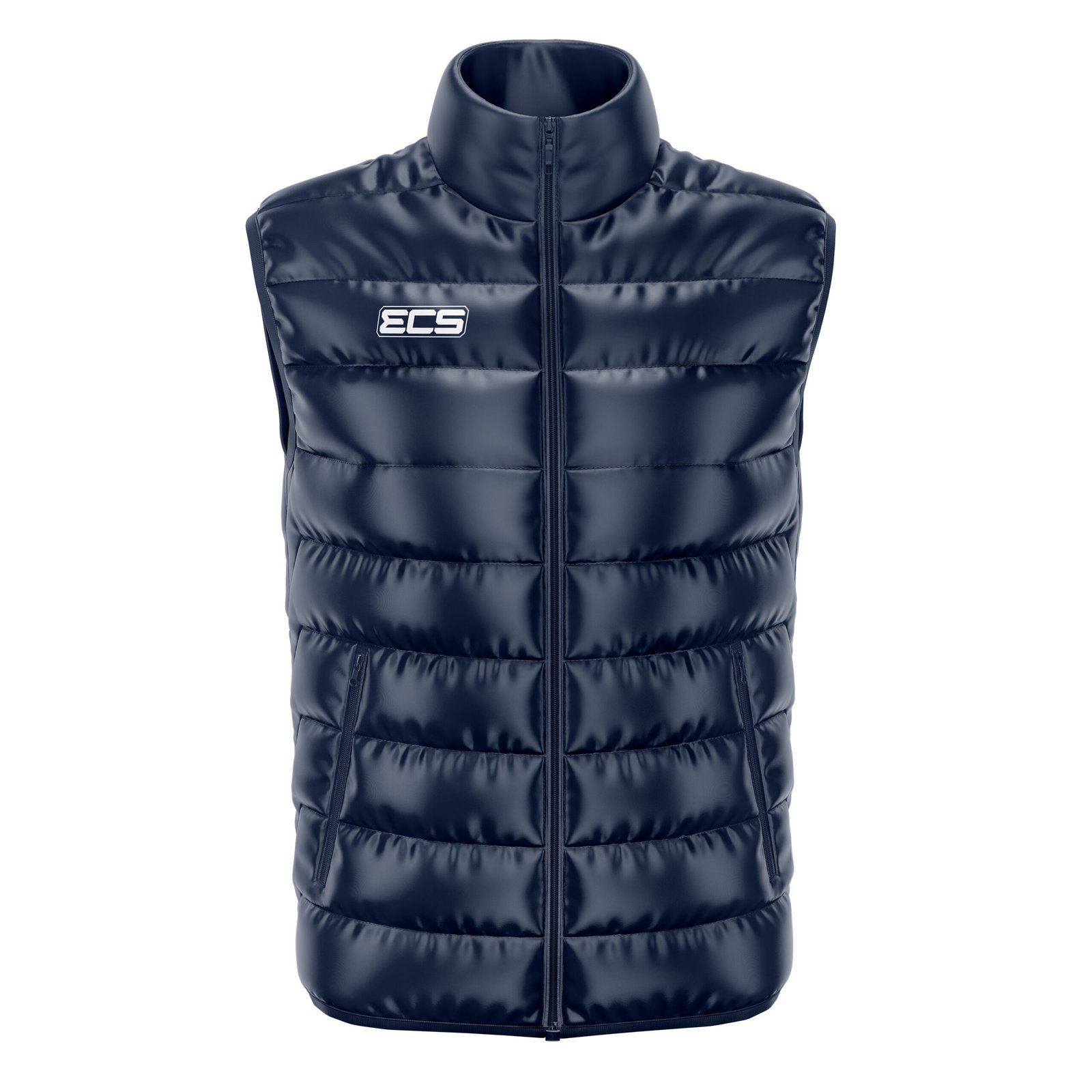ECS Puffer Gilet in Navy Blue | Off‑Field Essential