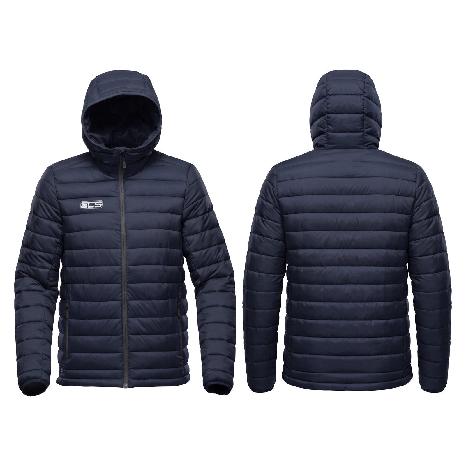 ECS Hooded Thermal Jacket in Navy Blue | Off‑Field Essential
